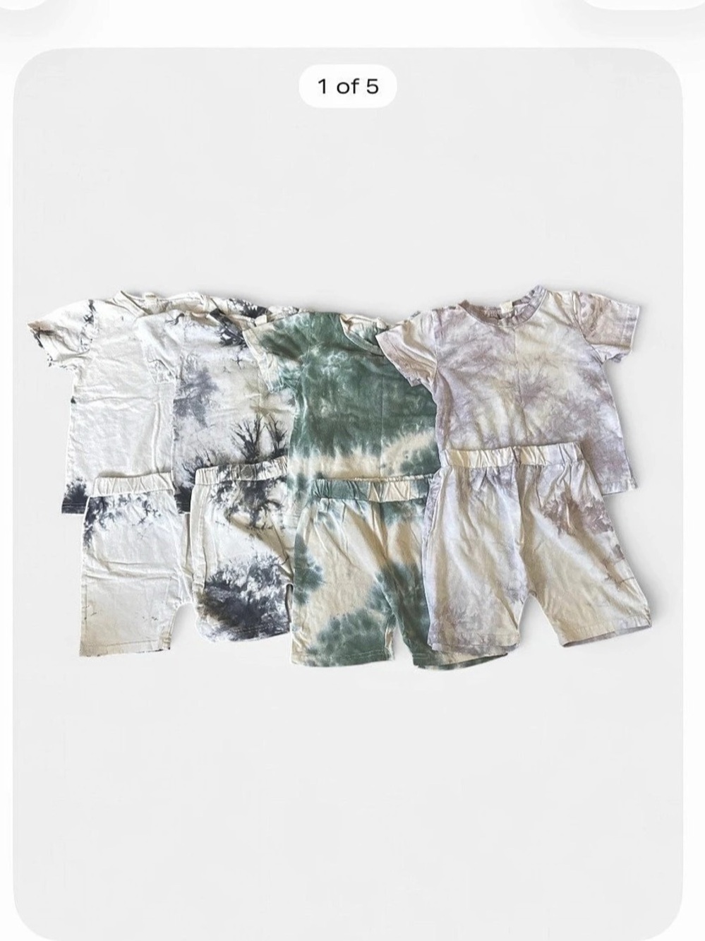 Kids Tie-Dye Matching Sets 4 Pairs